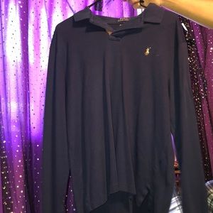 Men’s long sleeve polo tee